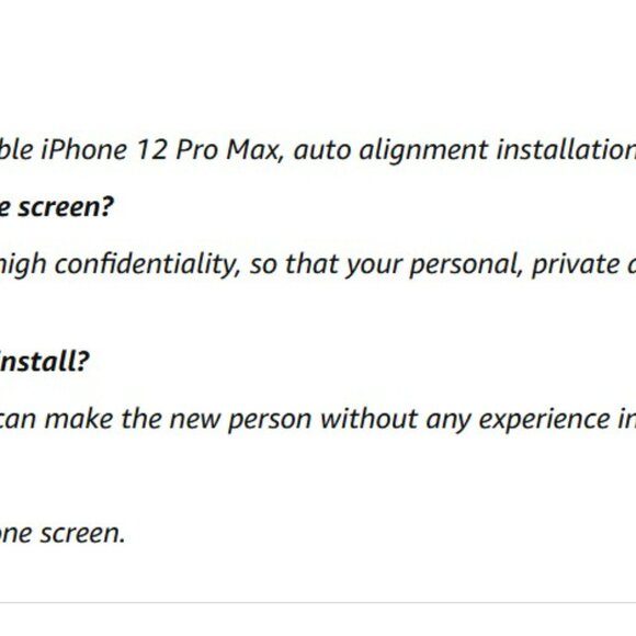 MRGLAS 2-Pack Privacy Screen Protector + 2 Camera Protectors - iPhone 12 Pro Max - Picture 9 of 9